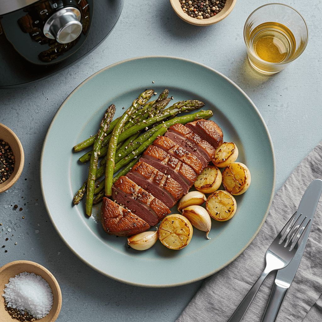 Air Fryer Medium Duck Breast Lunch