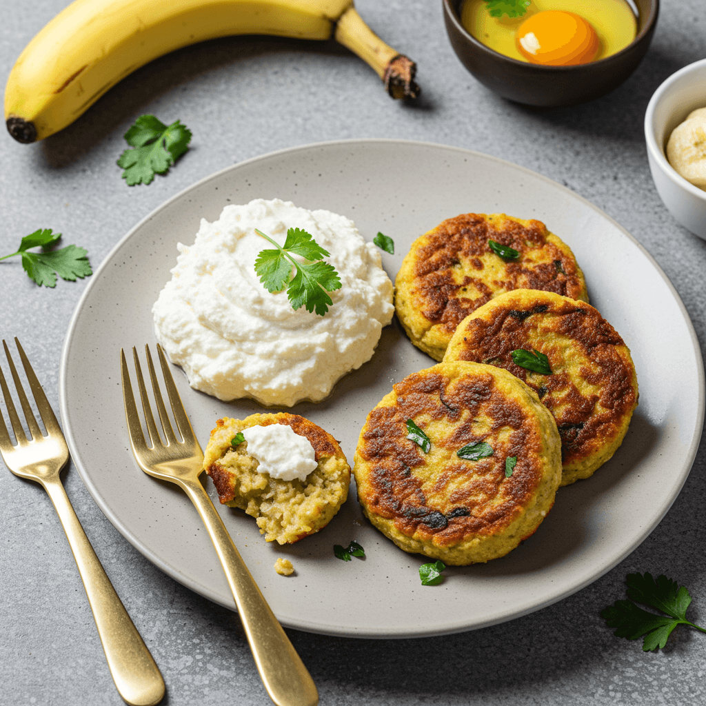 Bananiniai varškės sklindžiai