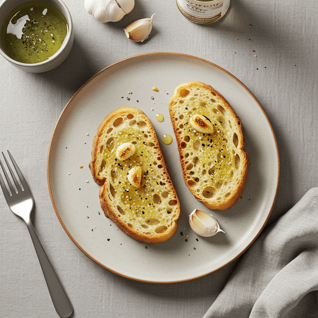 Basic Savory Toast with Garlic