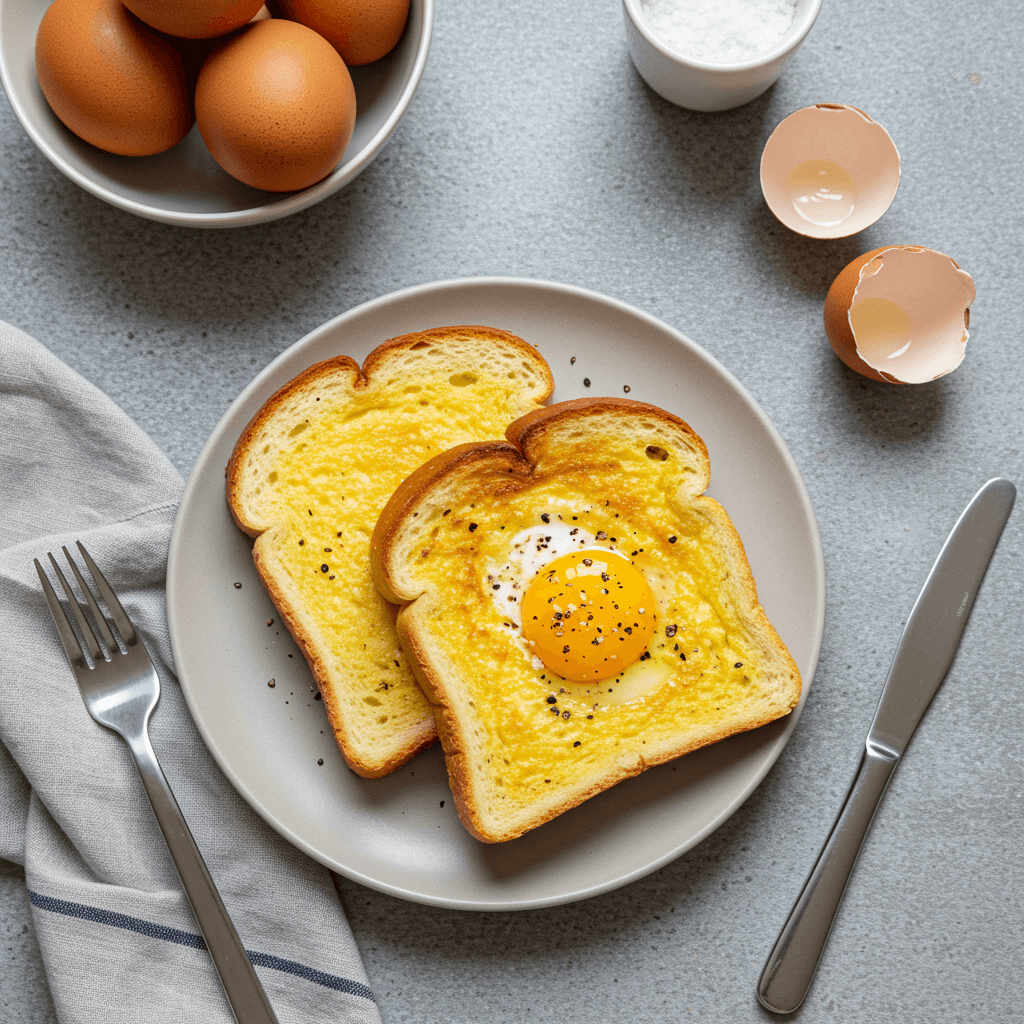 Budget Eggy Bread Breakfast
