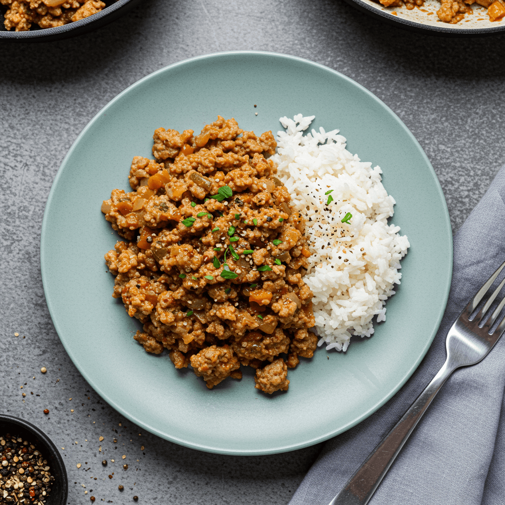 Budget Ground Pork Skillet Lunch