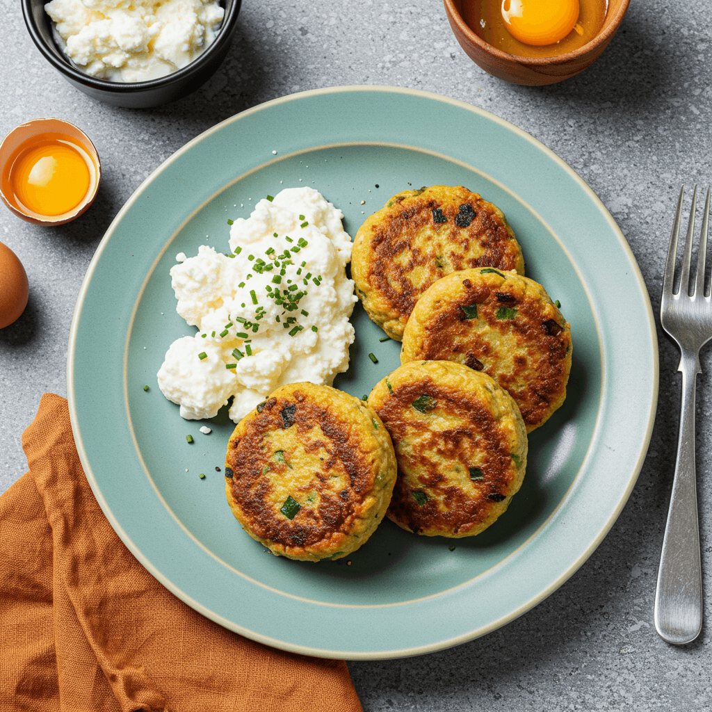 Budget Meat Cheese and Egg Patties