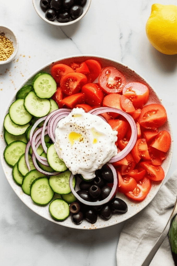 Fresh Salad with Protein Dressing