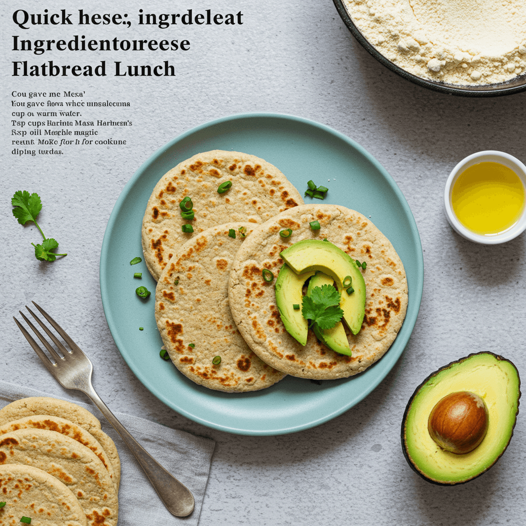 Golden brown corn masa flatbreads stacked on a plate