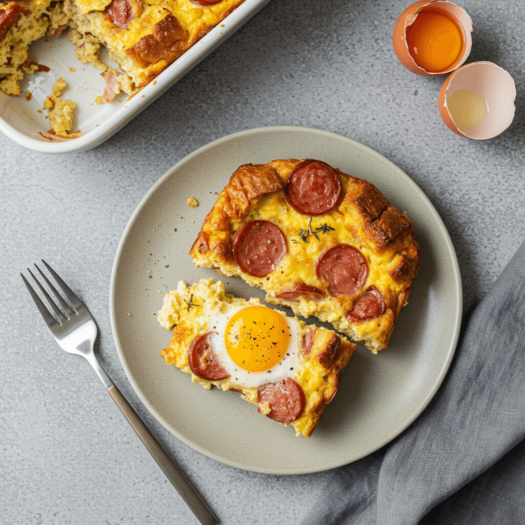 Sausage and Egg Bread Bake
