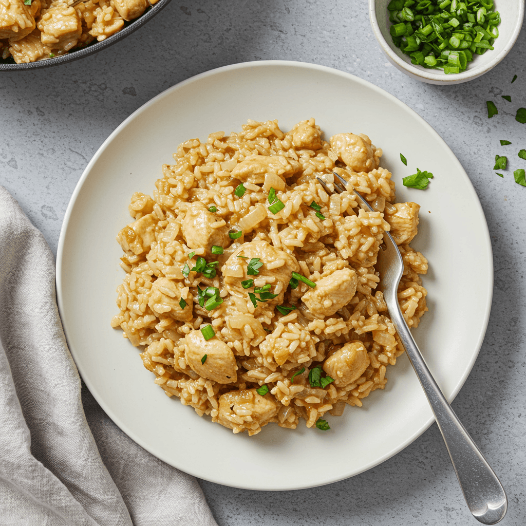 Simple Chicken and Rice Skillet