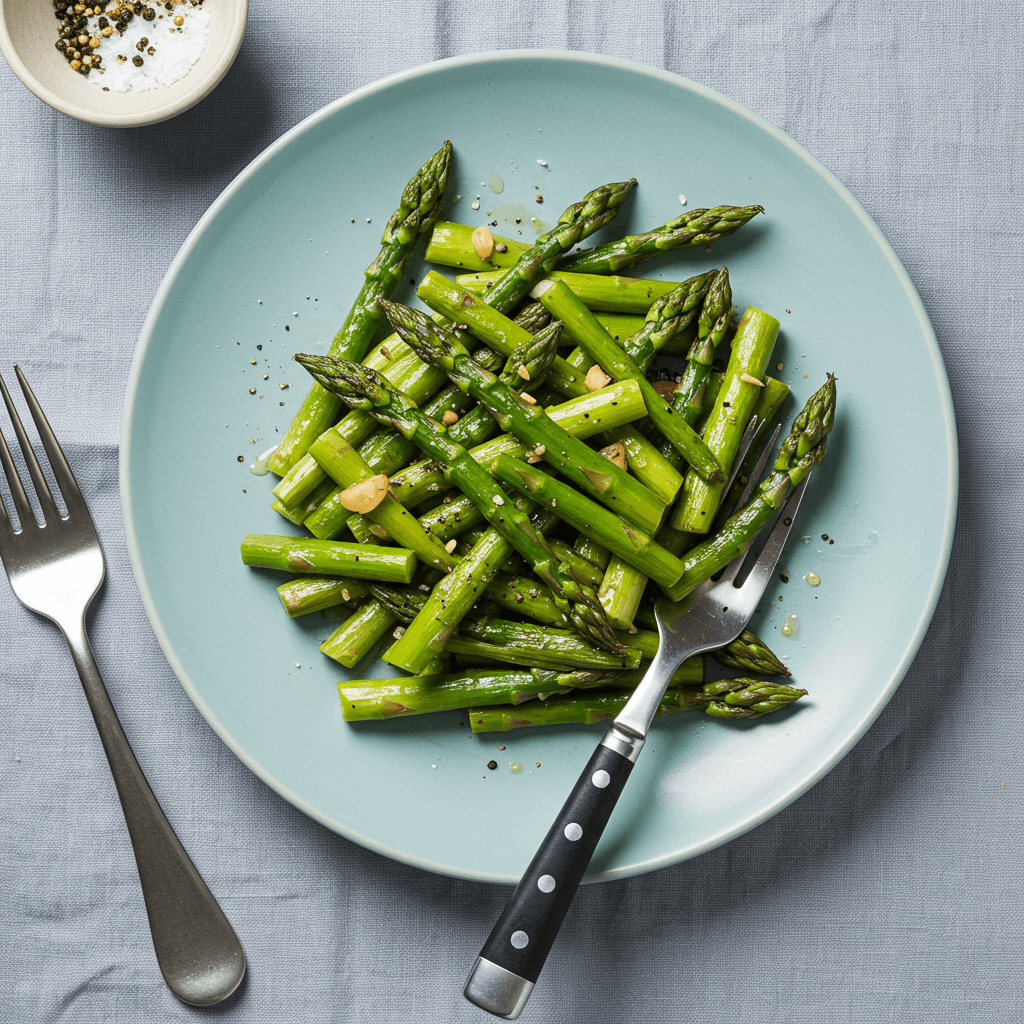 Simple Pan-Fried Asparagus Dinner