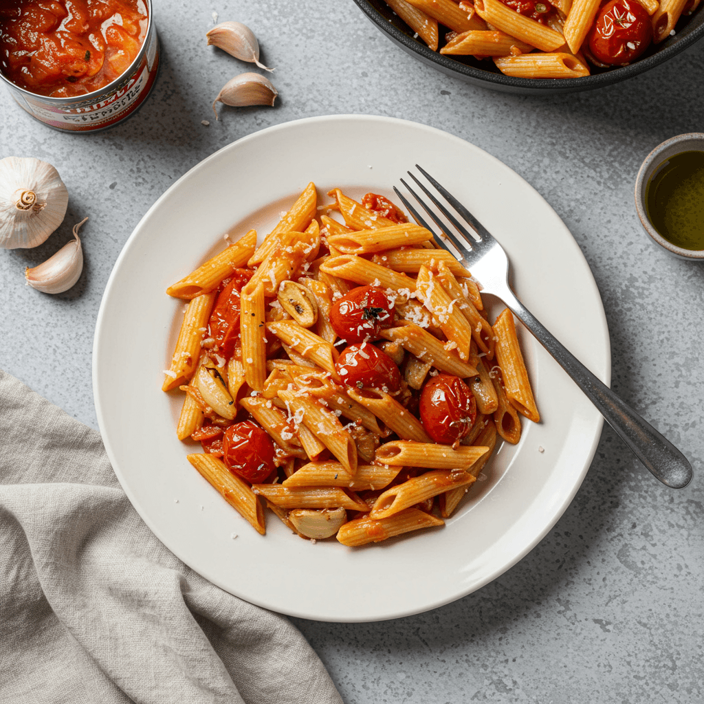 Simple Tomato Pasta with Parmesan