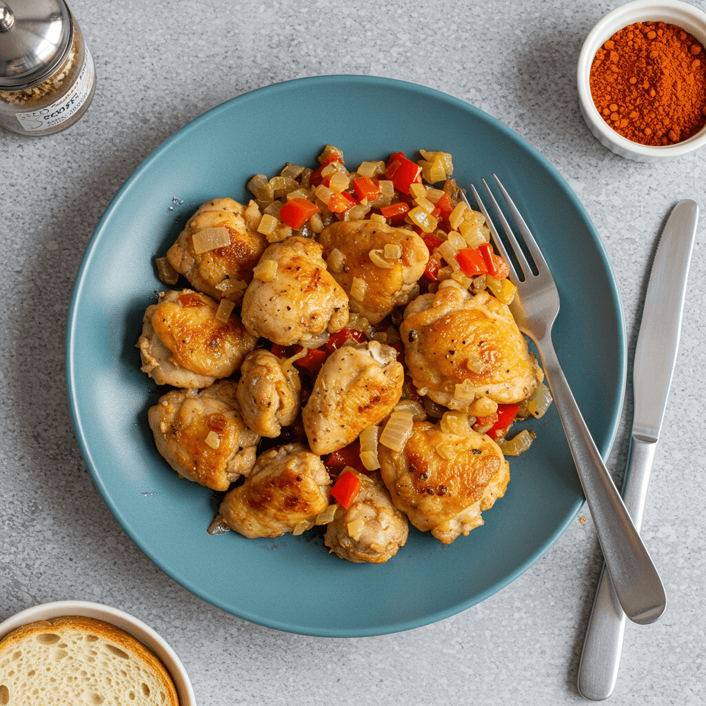 Skillet Chicken Thighs for Lunch