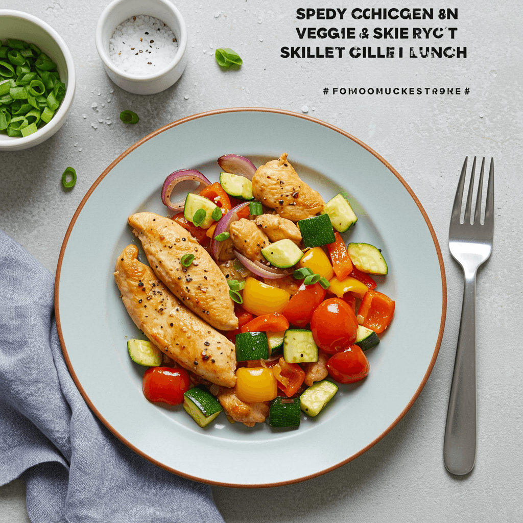 Speedy Chicken & Veggie Skillet Lunch