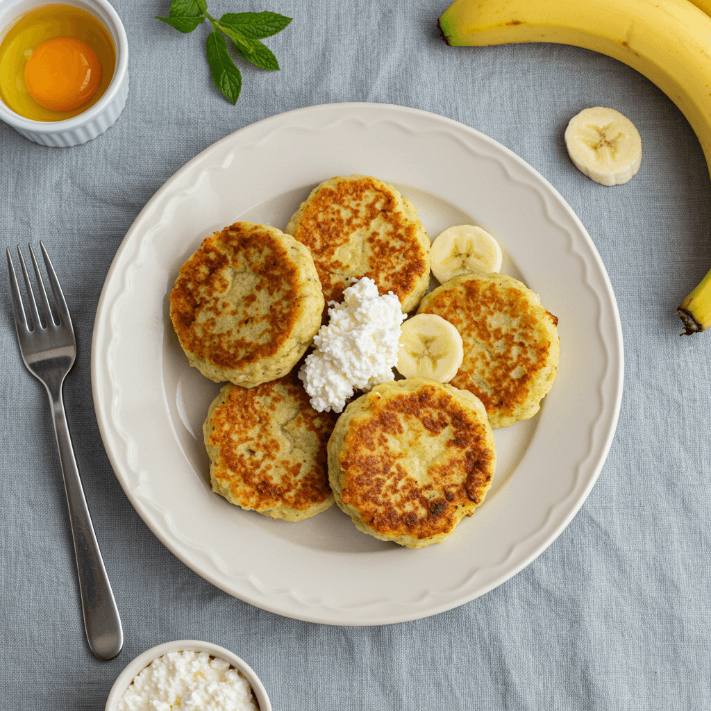 Sweet Curd Apple Banana Fritters
